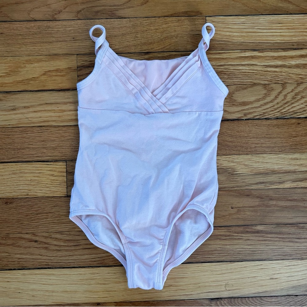 More than Magic Girls size 6/6x pink dance bodysuit leotard